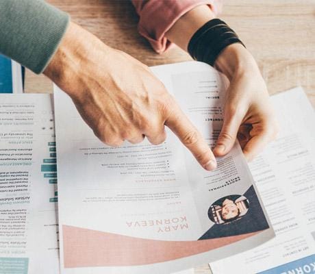 Img fot CV, lettre de motivation, entretien
